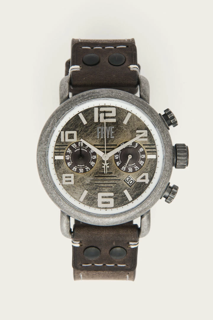 The Frye Company Officer Leather Strap Watch 3 The Frye Company Officer Leather Strap Watch