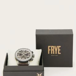 The Frye Company Officer Leather Strap Watch