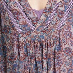 The Frye Company Women Violet Dusk Printed Blouse 12 The Frye Company Women Violet Dusk Printed Blouse