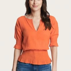 The Frye Company Women Smocked Top