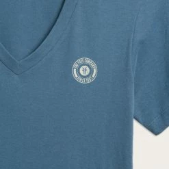 The Frye Company Women Frye Logo Vneck T Shirt