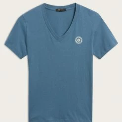 The Frye Company Women Frye Logo Vneck T Shirt