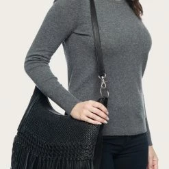 The Frye Company Melissa Woven Large Scooped Hobo