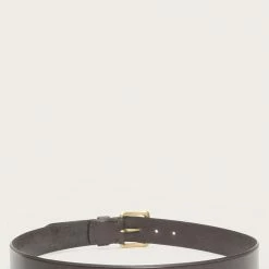 The Frye Company Flat Strap Raw Bevel Edge Belt BAGS & ACCESSORIES