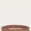 The Frye Company Textured Leather Flat Strap Belt BAGS & ACCESSORIES