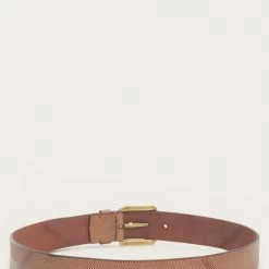 The Frye Company Textured Leather Flat Strap Belt BAGS & ACCESSORIES