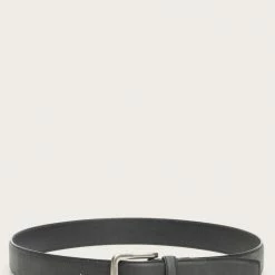 The Frye Company Stitched Feather Edge Belt With Burnishing