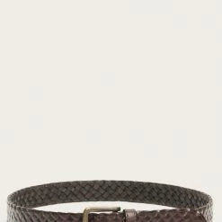 The Frye Company Leather Covered Woven Belt BAGS & ACCESSORIES