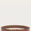 The Frye Company Leather Covered Woven Belt