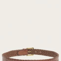 The Frye Company Leather Covered Woven Belt 6 The Frye Company Leather Covered Woven Belt