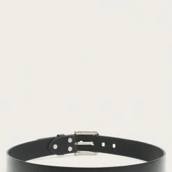 The Frye Company Flat Strap Logo Prong Buckle Belt BAGS & ACCESSORIES