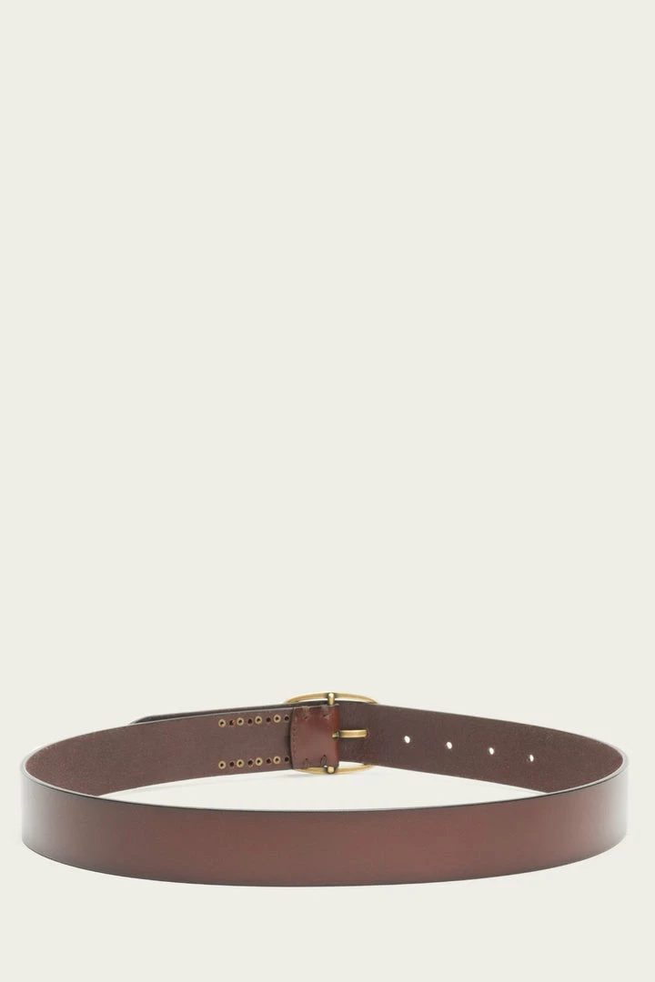 The Frye Company Center Bar Buckle Belt With Perf BAGS & ACCESSORIES 4 The Frye Company Center Bar Buckle Belt With Perf BAGS & ACCESSORIES