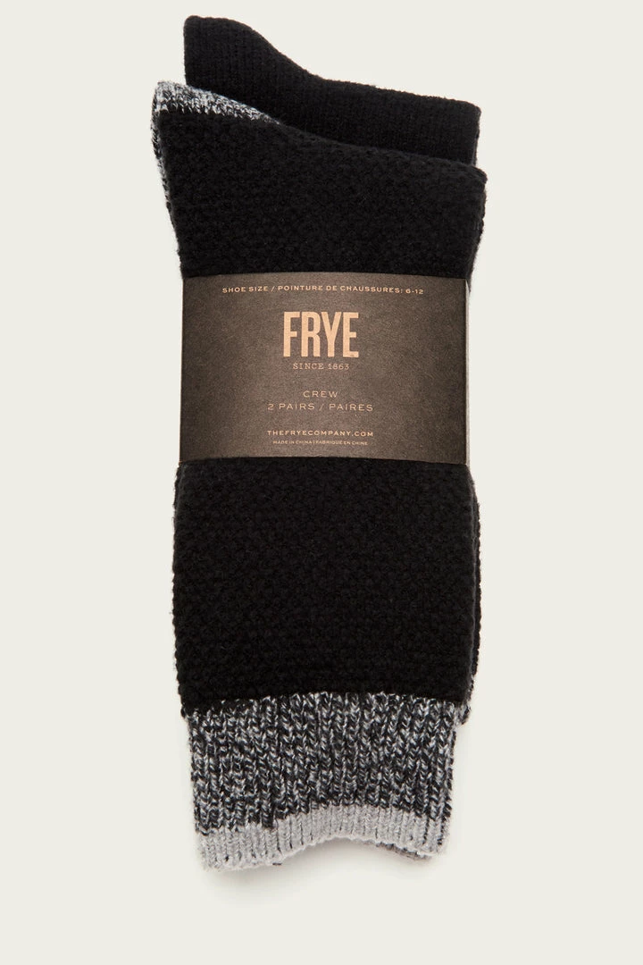 The Frye Company BAGS & ACCESSORIES 2 Pack Supersoft Waffle Sock - Men’s 4 The Frye Company BAGS & ACCESSORIES 2 Pack Supersoft Waffle Sock - Men’s