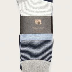 The Frye Company 2 Pack Tonal Stripe Crew Sock - Men’s Bags & Accessories