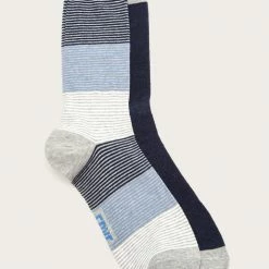 The Frye Company 2 Pack Tonal Stripe Crew Sock - Men’s Bags & Accessories