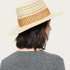 The Frye Company Woven Stripe Telescope Crown Hat