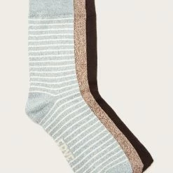 The Frye Company BAGS & ACCESSORIES 3 Pack Stripe Supersoft Crew Sock - Women