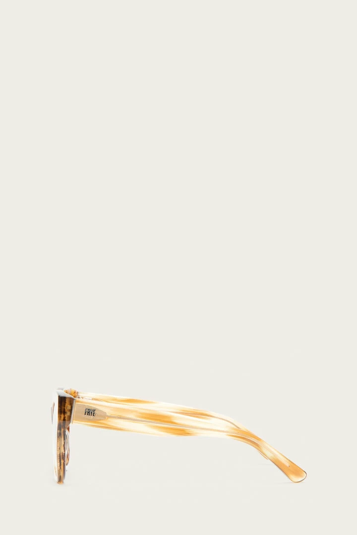 The Frye Company Shiny Brown Striated Rounded Cat Bags & Accessories 5 The Frye Company Shiny Brown Striated Rounded Cat Bags & Accessories