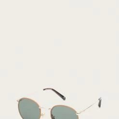 The Frye Company Gold With Camel Leather Round BAGS & ACCESSORIES