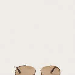 The Frye Company Gold Tortoise Aviator Bags & Accessories