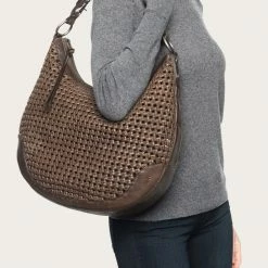 The Frye Company Melissa Woven Scooped Hobo
