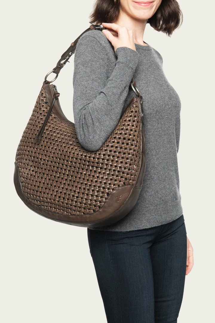 The Frye Company Melissa Woven Scooped Hobo 4 The Frye Company Melissa Woven Scooped Hobo