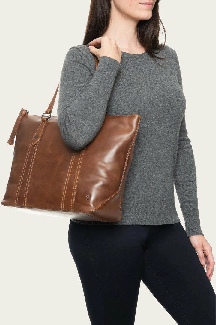 The Frye Company BAGS & ACCESSORIES Melissa Zip Shopper 4 The Frye Company BAGS & ACCESSORIES Melissa Zip Shopper