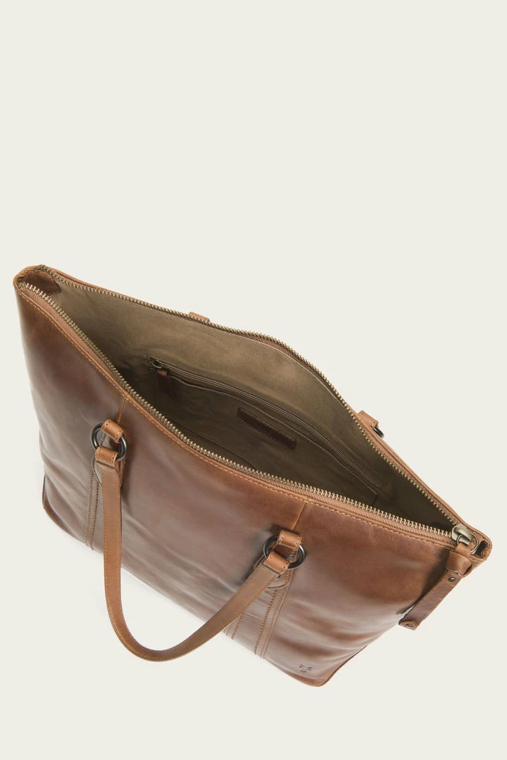 The Frye Company BAGS & ACCESSORIES Melissa Zip Shopper 7 The Frye Company BAGS & ACCESSORIES Melissa Zip Shopper