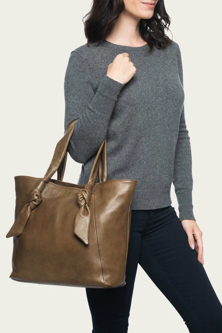 The Frye Company BAGS & ACCESSORIES Nora Knotted Tote 4 The Frye Company BAGS & ACCESSORIES Nora Knotted Tote