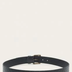 The Frye Company BAGS & ACCESSORIES Embossed FF Logo Belt