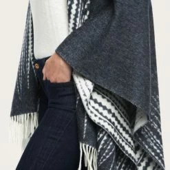 The Frye Company Feather Print Poncho