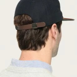 The Frye Company Leather Baseball Logo Cap Women