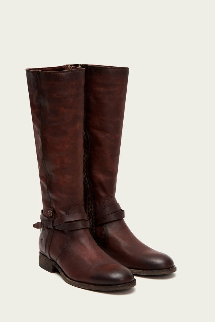 The Frye Company Melissa Belted Tall Wide Calf Women 4 The Frye Company Melissa Belted Tall Wide Calf Women