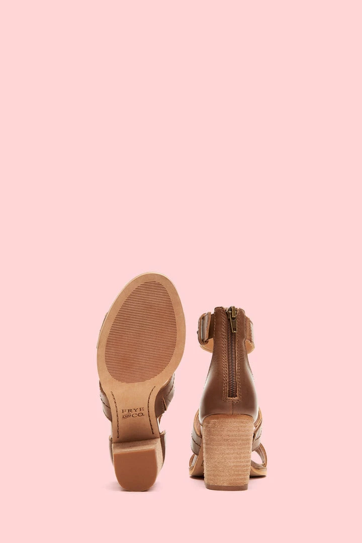 Frye & Co Women Bryn Stitch Sandal 6 Frye & Co Women Bryn Stitch Sandal