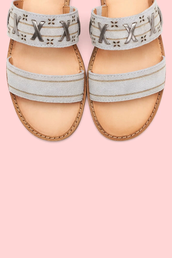 Frye & Co Women Evie Whipstitch 2 Band Sandal 8 Frye & Co Women Evie Whipstitch 2 Band Sandal