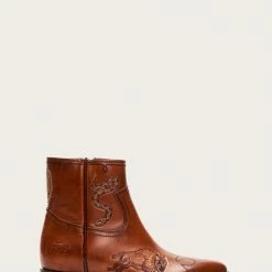 The Frye Company Billy Tattoo Rodeo Inside Zip Women