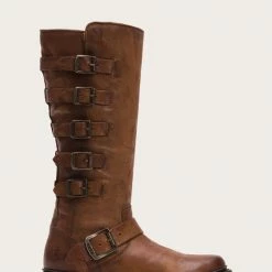 The Frye Company Valerie Belted Tall Shearling Women