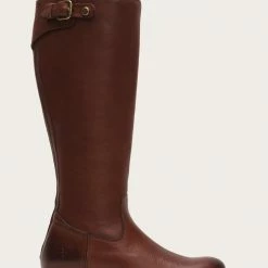The Frye Company Jayden Buckle Back Zip Wide Calf