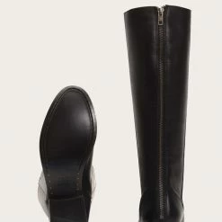 The Frye Company Women Melissa Stud Back Zip Wide Calf