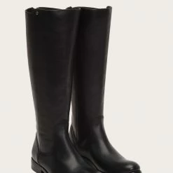 The Frye Company Women Melissa Stud Back Zip Wide Calf