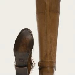 The Frye Company Women Melissa Harness Inside Zip Wide Calf