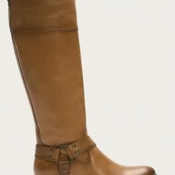 The Frye Company Women Melissa Harness Inside Zip Wide Calf